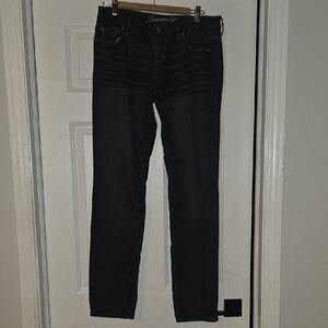 Stylish Black and Gray Patterned Jeans